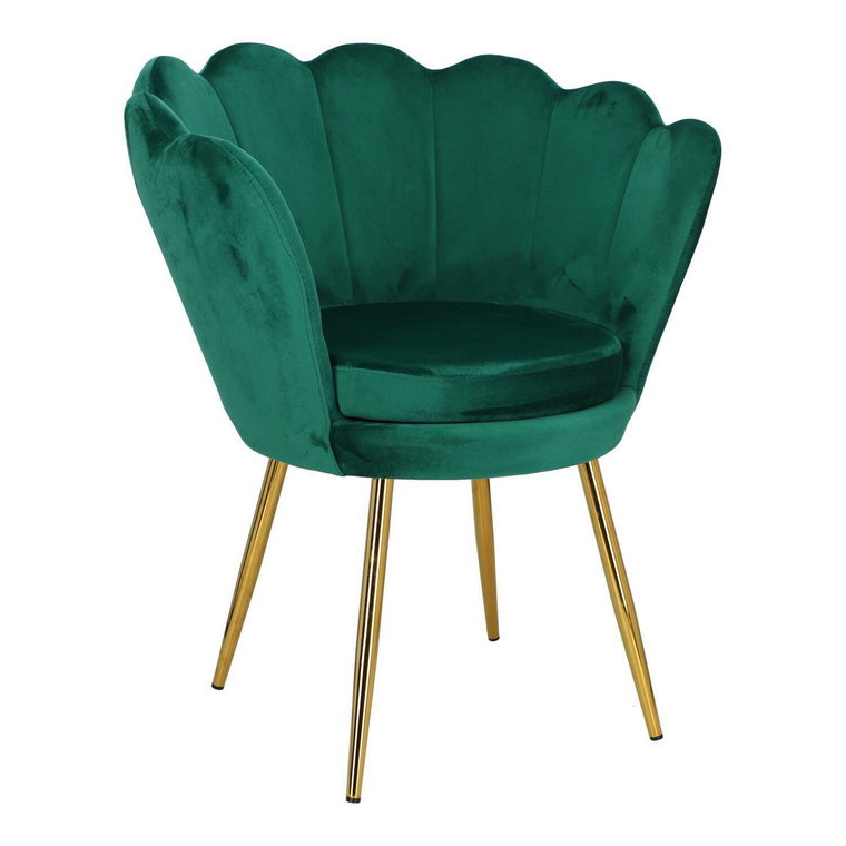 Krzesło muszelka Fiona VIC zielona