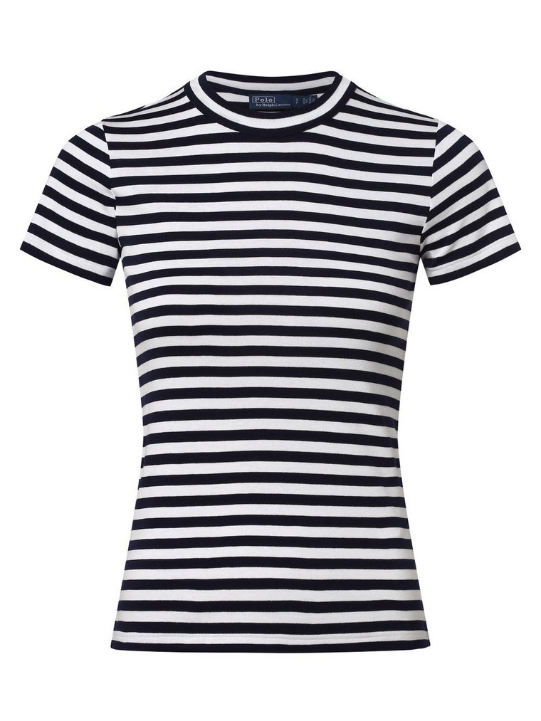 Polo Ralph Lauren - T-shirt damski, niebieski|biały