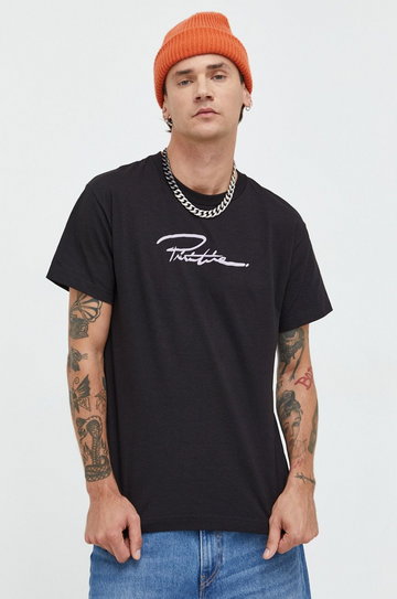 Primitive t-shirt bawełniany kolor czarny z nadrukiem