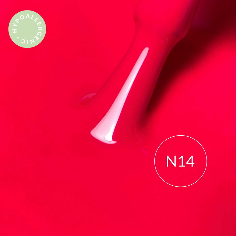 Lakier hybrydowy hipoalergiczny neonowy róż 7ml - Neon Hollywood Pink N14