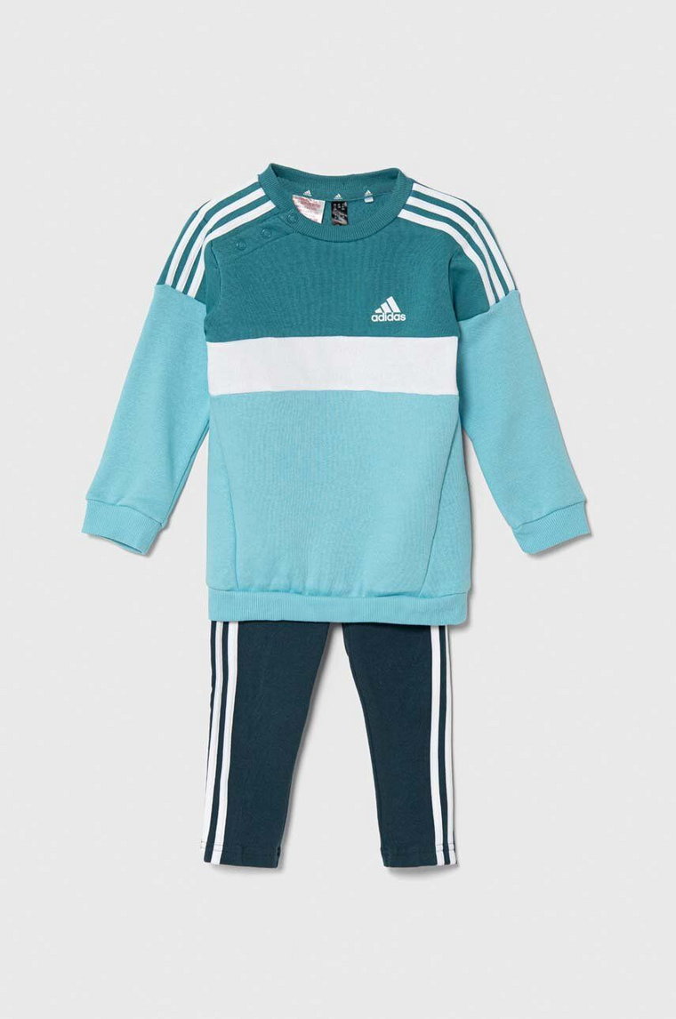 adidas dres dziecięcy kolor turkusowy