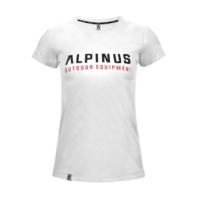 Koszulka trekkingowa damska Alpinus Chiavenna biała