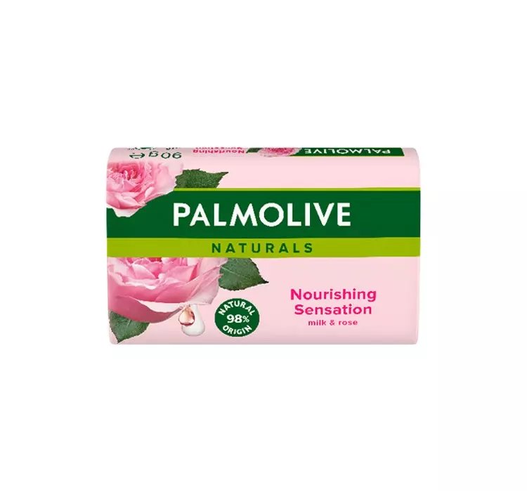 PALMOLIVE NATURALS NOURISHING SENSATION MILK & ROSE MYDŁO W KOSTCE DO TWARZY DŁONI I CIAŁA 90G