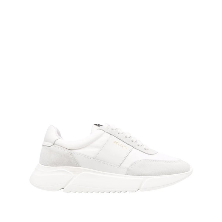 Białe Skórzane Sneakersy z Modnym Designem Axel Arigato