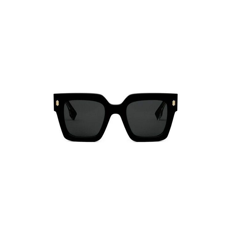 Okulary przeciwsłoneczne w kwadracie z odważnym logo Fendi