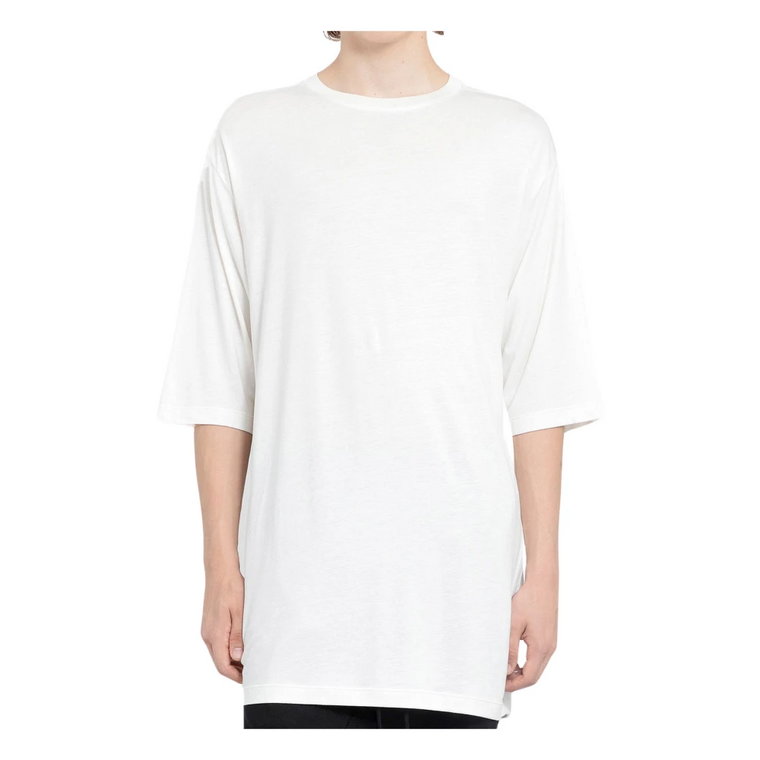 Kremowy T-shirt Oversize z Modalu i Bawełny Thom Krom