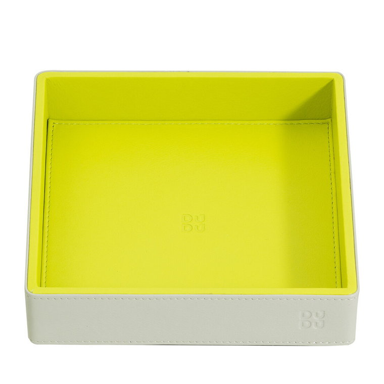 DUDU Valet Tray w kolorze skóry, Catchall, Tidy Tray Designer Storage, Home Entrance, 5,5x5,5 cala, na portfel, klucze i monety, pudełko upominkowe