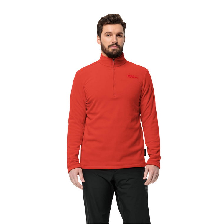 Męska bluza polarowa Jack Wolfskin TAUNUS HZ M strong red - S