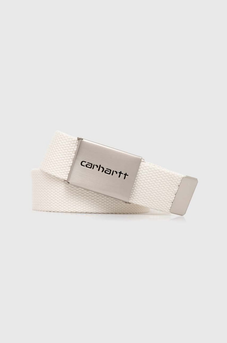 Carhartt WIP pasek Clip Belt Chrome kolor beżowy I019176.D6XX