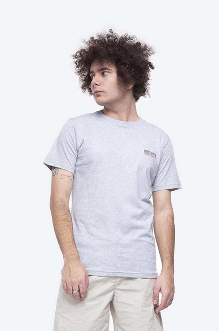 Norse Projects t-shirt bawełniany kolor szary gładki N01.0541.1026-1026