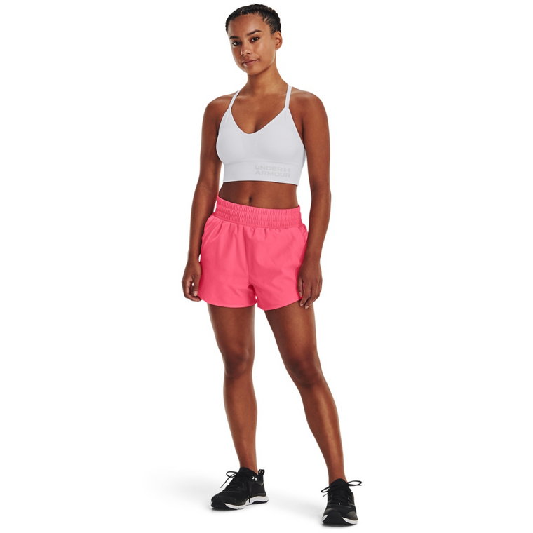 Damskie spodenki treningowe Under Armour Flex Woven Short 3in - różowy