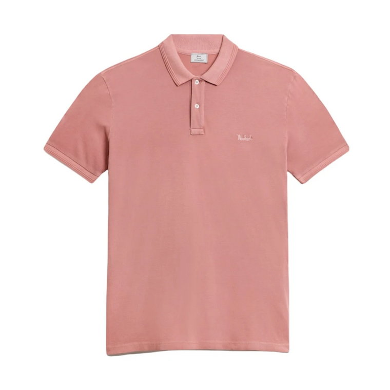 Różowa Koszulka Polo Woolrich