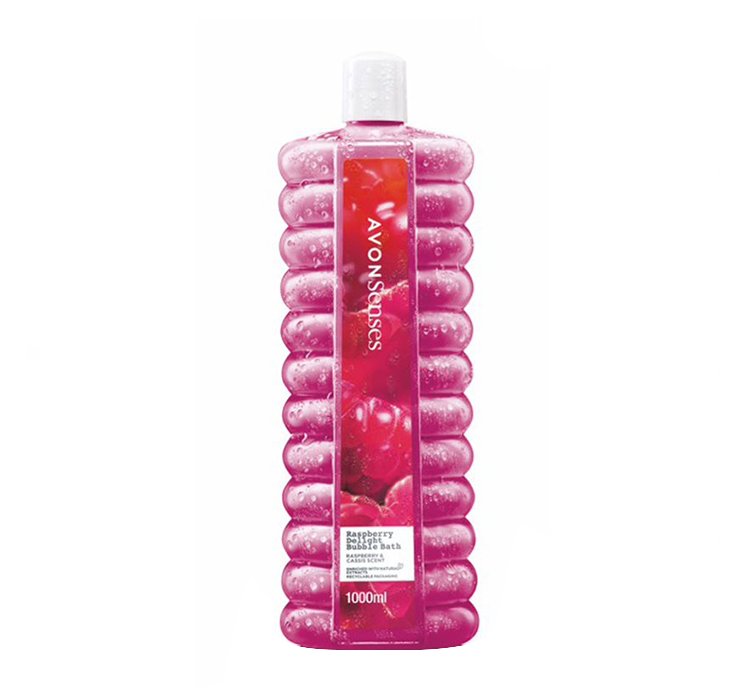 AVON SENSES BUBBLE BATH PŁYN DO KĄPIELI RASPBERRY DELIGHT 1000ML