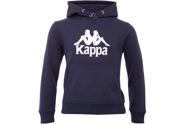 Kappa Taino Kids Hoodie 705322J-821, Dla chłopca, Granatowe, bluzy, bawełna, rozmiar: 128