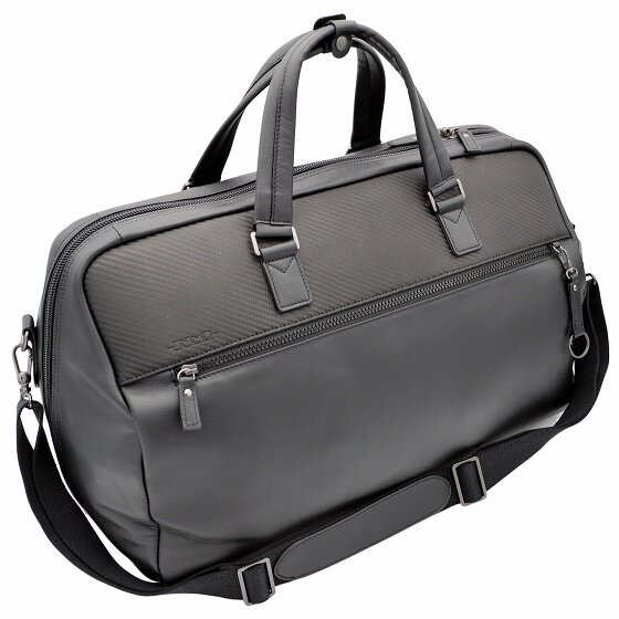 Jump Boston Weekender Travel Bag Leather 48 cm black