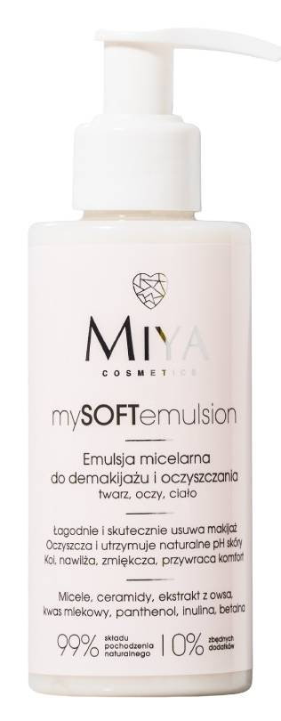 Miya mySOFTemulsion Emulsja micelarna do demakijażu i oczyszczania 140ml