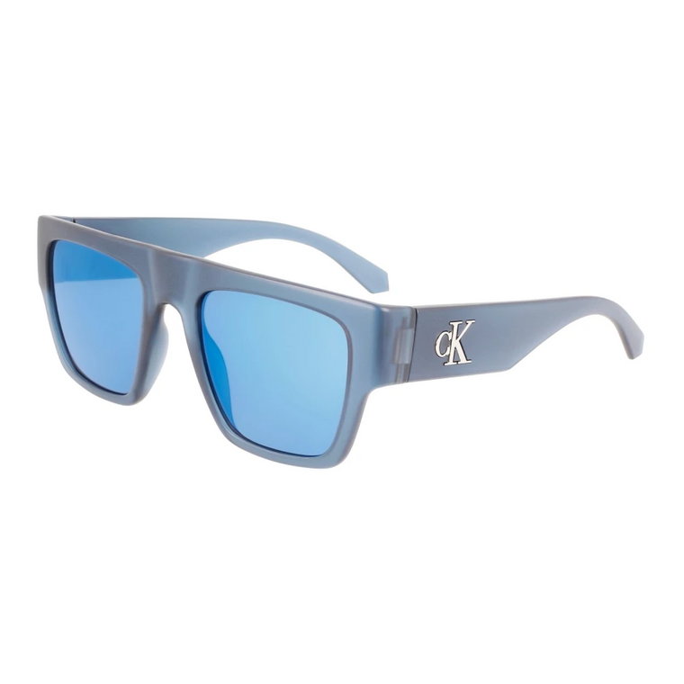 Przezroczyste Navy Okulary Przeciwsłoneczne Ckj22636S Calvin Klein