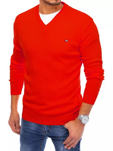 Sweter męski czerwony Dstreet WX2013