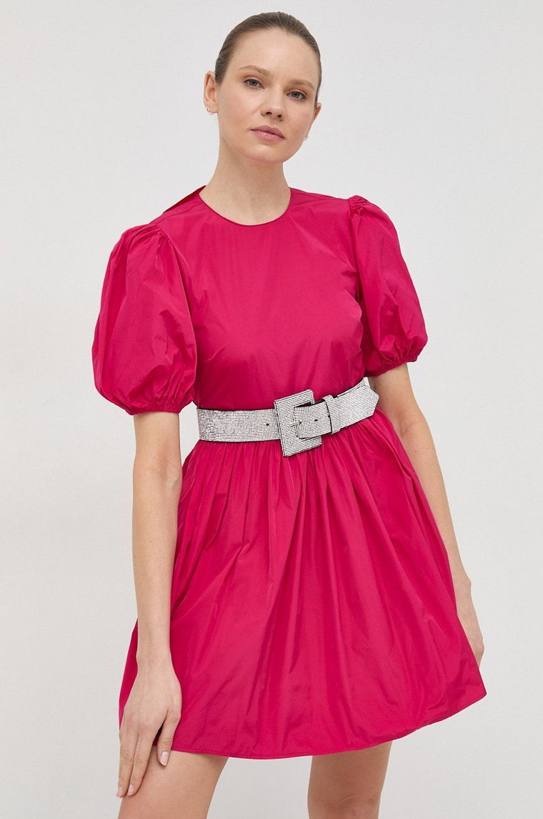 Red Valentino sukienka kolor różowy mini rozkloszowana