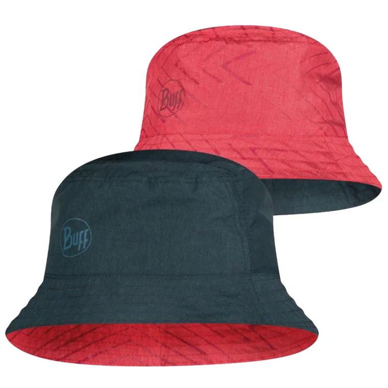 Buff Travel Bucket Hat S/M 1172044252000, Damskie, Czerwone, czapki, poliester, rozmiar: One size