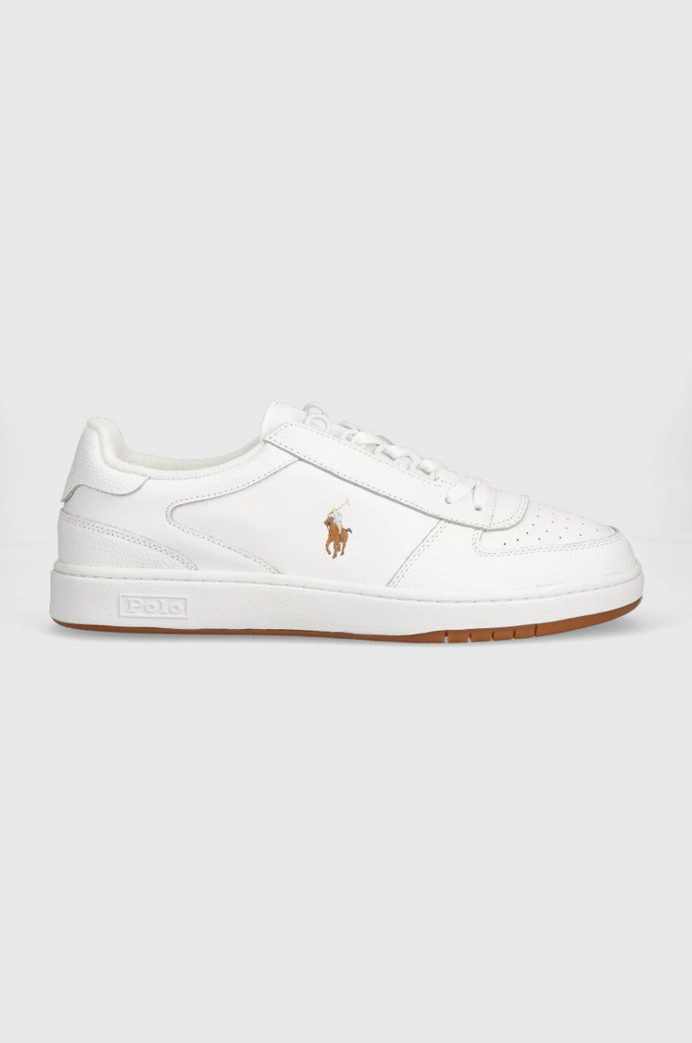 Polo Ralph Lauren sneakersy skórzane Hanford kolor brązowy 809877610004