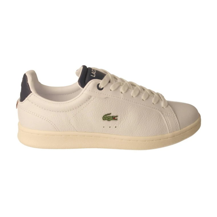 Białe/Niebieskie Sneakersy Lacoste Carnaby dla Kobiet Lacoste