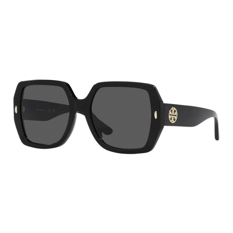 Czarne/Szare Okulary przeciwsłoneczne TY 7191U Tory Burch