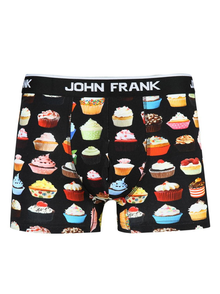 Bokserki Męskie Czarne John Frank Cupcake JFB55