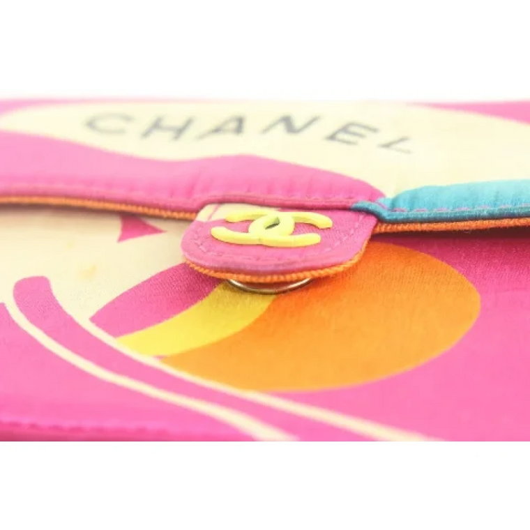 Używana Wielokolorowa Skórzana Torba Chanel Flap Chanel Vintage