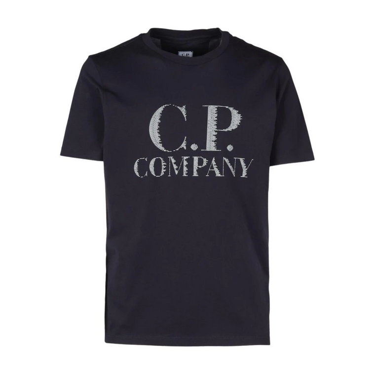 Koszulka z Dużym Logo z Bawełny C.p. Company