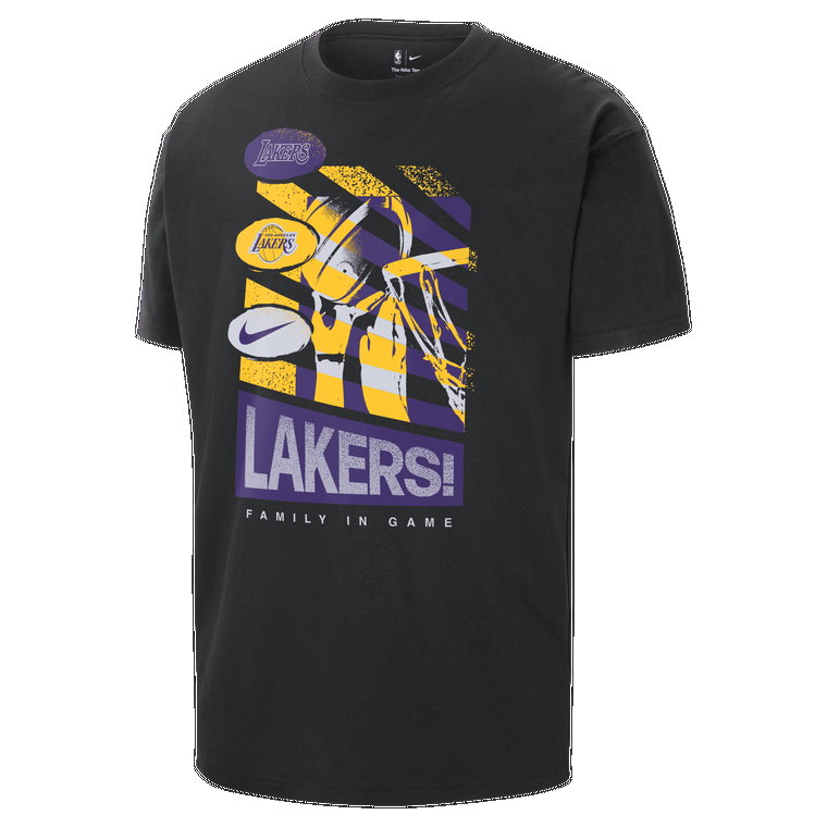 T-shirt męski Nike NBA Los Angeles Lakers Courtside - Czerń