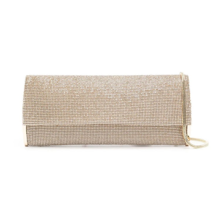 Złota Kryształowa Torba Kate Clutch Benedetta Bruzziches