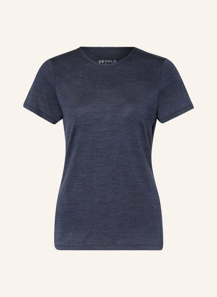 Devold T-Shirt Nipa Z Wełny Merino blau