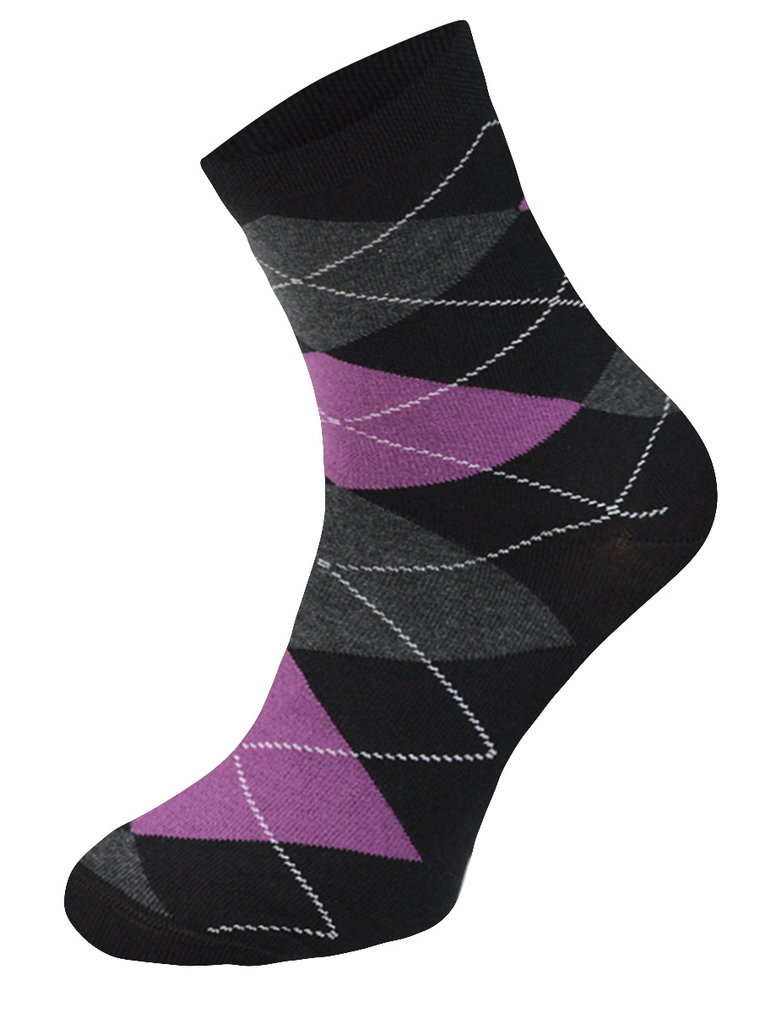 Kolorowe skarpetki Cotton Socks 163, wesołe motywy- Absctract - Romby