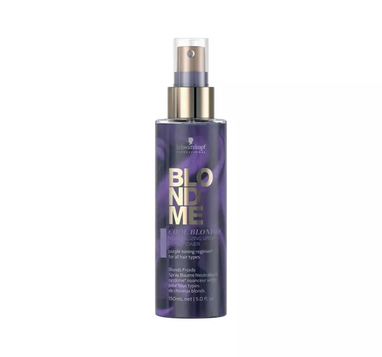 SCHWARZKOPF BLONDME COOL BLONDES NEUTRALIZUJĄCA ODŻYWKA W SPRAYU DO WŁOSÓW BLOND 150ML