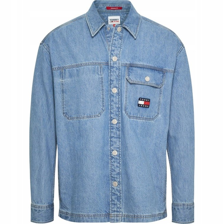 Tommy hilfiger męska koszula jeansowa overshirt m