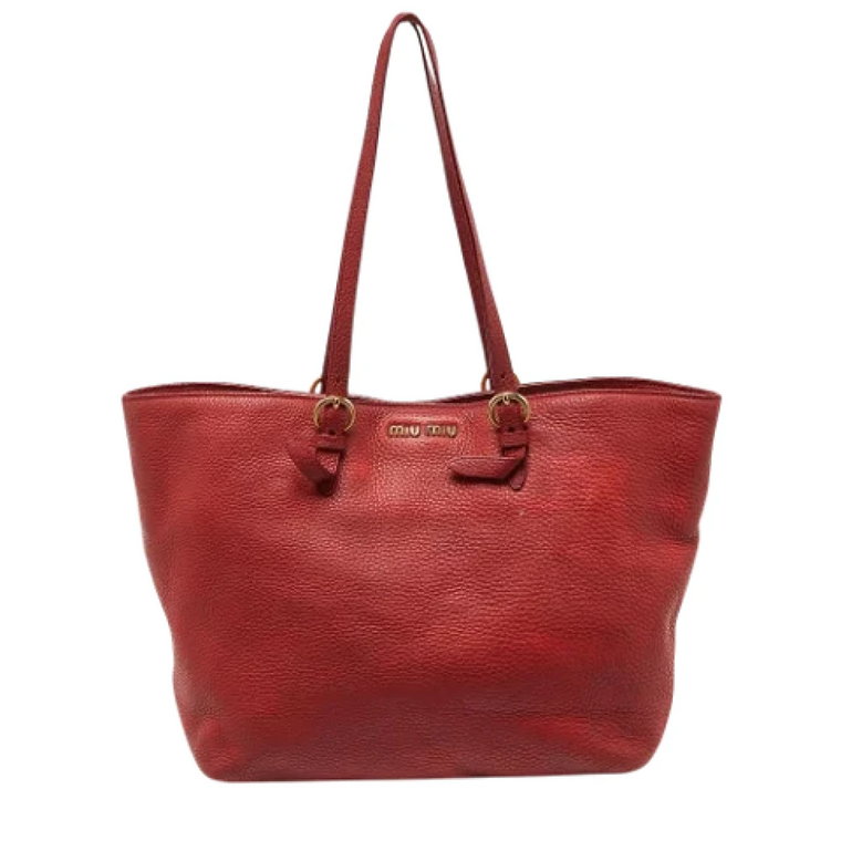 Pre-owned Leather totes Miu Miu Pre-owned