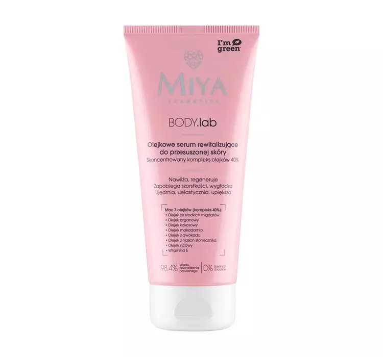 MIYA COSMETICS BODY LAB OLEJKOWE SERUM REWITALIZUJĄCE DO PRZESUSZONEJ SKÓRY 200ML