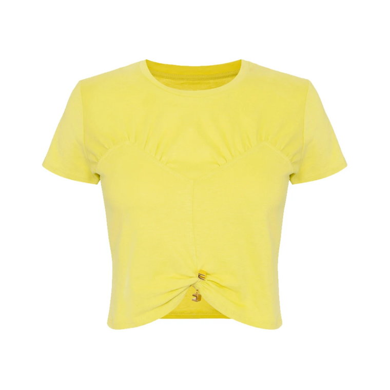 Zółte T-shirty i Pola Elisabetta Franchi