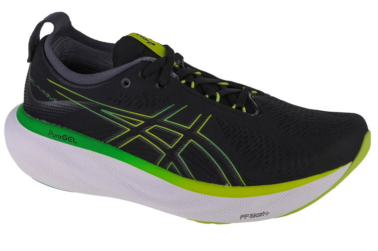 ASICS Gel-Nimbus 25 1011B547-003, Męskie, Czarne, buty do biegania, tkanina, rozmiar: 42