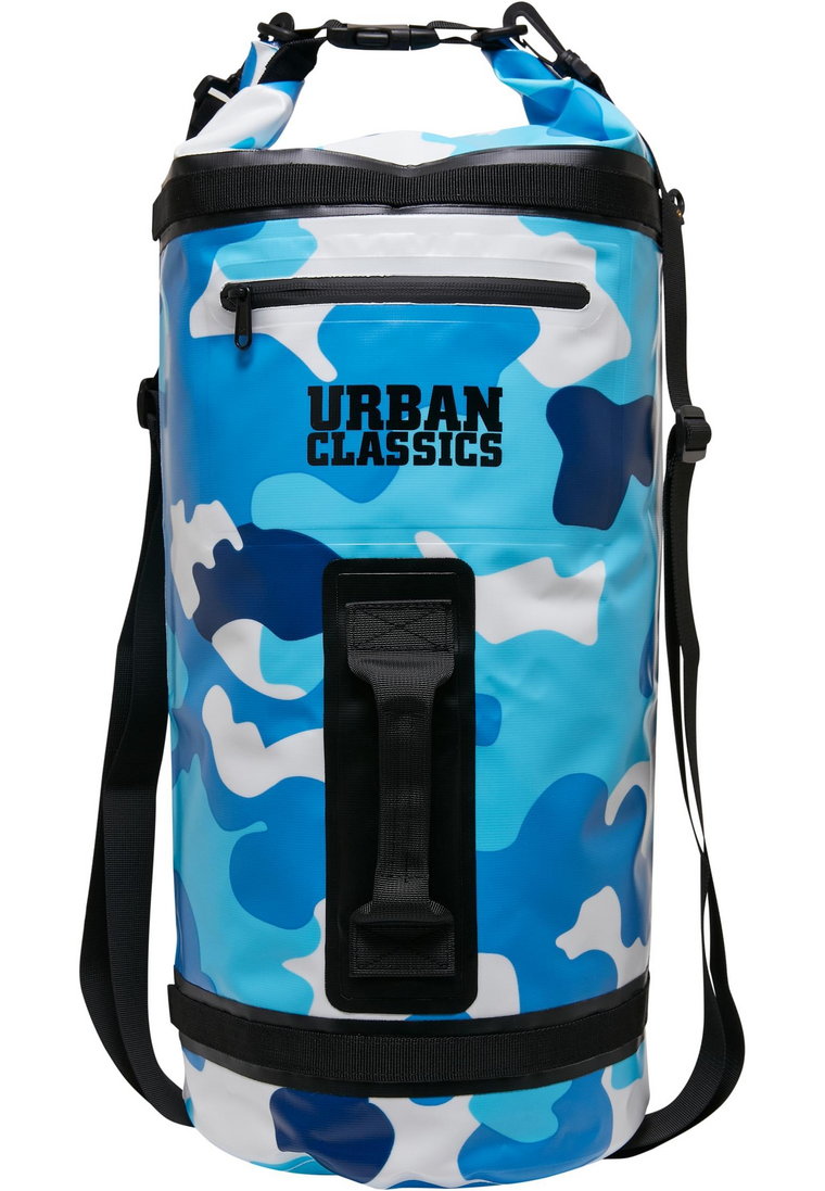 Plecak Niebiesko Białe Camo Czarny Urban Classics  Adventure Dry TB5208