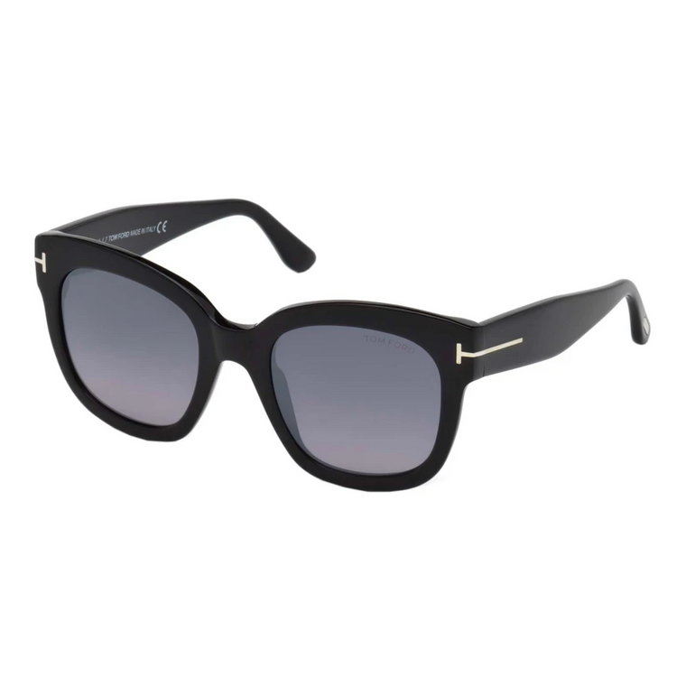 Okulary Beatrix-02 w kolorze Havana/Burgundy Shaded Tom Ford