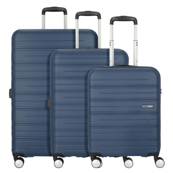 American Tourister High Turn 4 kółka Zestaw walizek 3-części matt dark navy