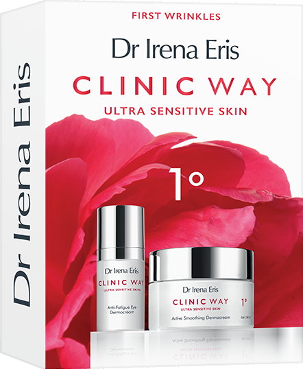 Zestaw Dr Irena Eris Clinic Way 1º Dermokrem Aktywnie Wygładzający Na Dzień SPF15 - 50ml + 1+2 Dermokrem Pod Oczy Redukujący Objawy Zmęczenia - 15ml