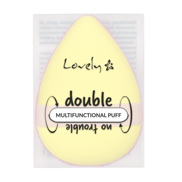 Lovely, Double No Trouble Multifunctional Puff wielofunkcyjny puszek do produktów sypkich i kremowych