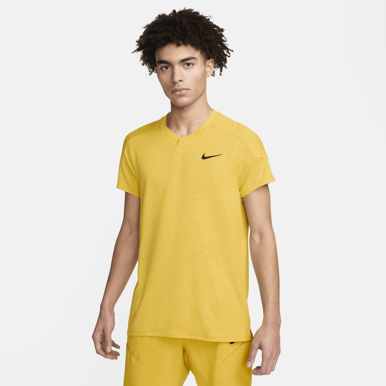 Męska koszulka do tenisa Dri-FIT NikeCourt Slam - Pomarańczowy