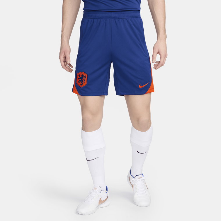 Męskie spodenki piłkarskie z dzianiny Nike Dri-FIT Holandia Strike - Niebieski