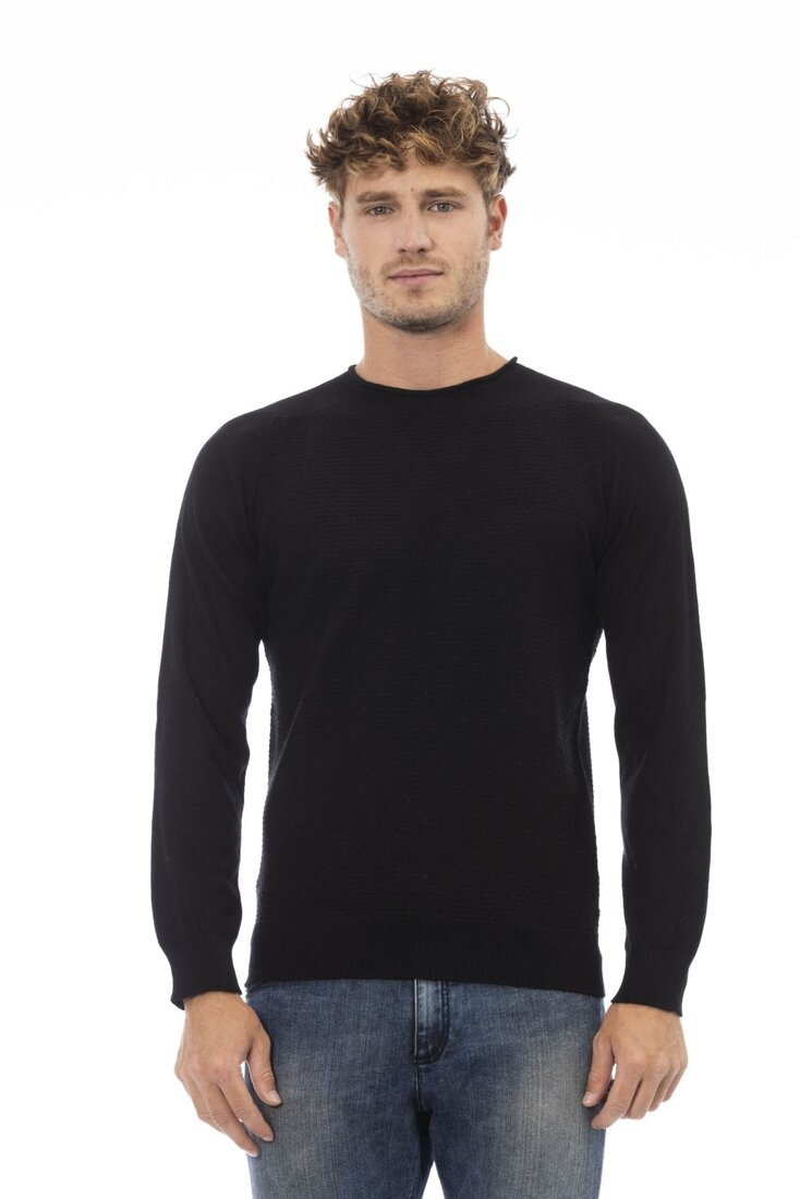 Swetry marki Alpha Studio model AU005C kolor Czarny. Odzież męska. Sezon: