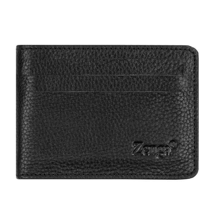 Etui skórzane w kolorze czarnym card holder EM 44