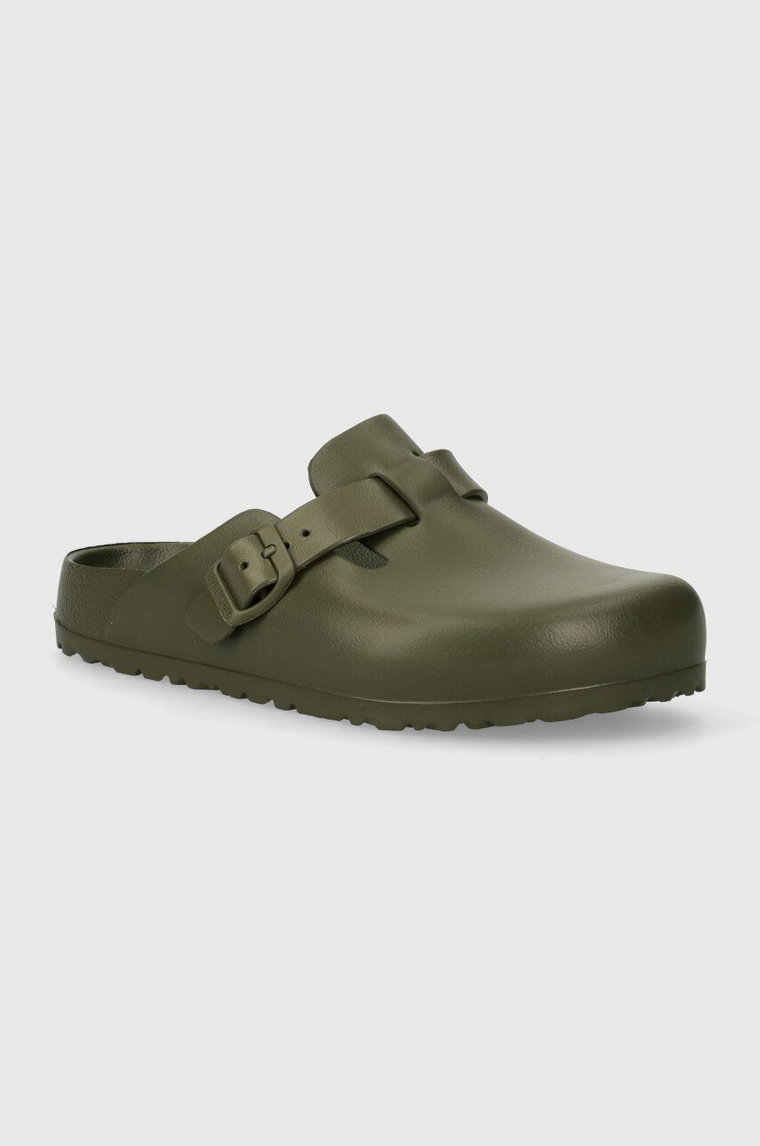 Birkenstock klapki Boston Eva damskie kolor zielony 1026238